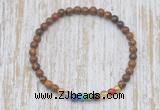 CGB7074 7 chakra 4mm elephant skin jasper beaded meditation yoga bracelets