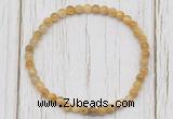 CGB7200 4mm tiny golden tiger eye beaded meditation yoga bracelets