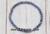 CGB7212 4mm tiny sodalite beaded meditation yoga bracelets