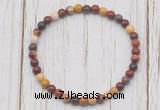 CGB7218 4mm tiny mookaite beaded meditation yoga bracelets