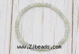 CGB7240 4mm tiny New jade beaded meditation yoga bracelets