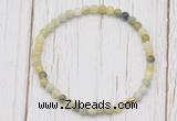 CGB7241 4mm tiny flower jade beaded meditation yoga bracelets