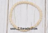 CGB7246 4mm tiny honey jade beaded meditation yoga bracelets