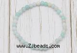 CGB7252 4mm tiny amazonite beaded meditation yoga bracelets