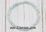 CGB7252 4mm tiny amazonite beaded meditation yoga bracelets