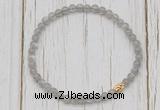 CGB7305 4mm tiny labradorite beaded meditation yoga bracelets