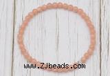 CGB7306 4mm tiny sunstone beaded meditation yoga bracelets