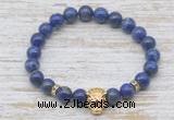 CGB7418 8mm lapis lazuli bracelet with tiger head for men or women