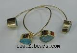 CGB750 13*18mm - 15*20mm teardrop druzy agate gemstone bangles