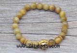 CGB7514 8mm golden tiger eye bracelet with lion head for men or women