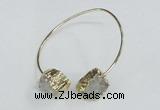 CGB775 13*18mm - 15*20mm freeform druzy agate gemstone bangles