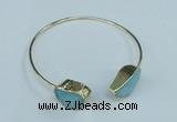 CGB779 13*18mm - 15*20mm freeform druzy agate gemstone bangles