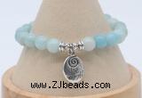 CGB7794 8mm amazonite gemstone bead with luckly charm bracelets