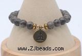 CGB7827 8mm rainbow labradorite bead with luckly charm bracelets