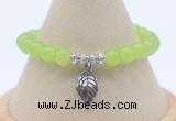 CGB7882 8mm candy jade bead with luckly charm bracelets whoesale