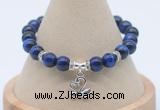 CGB7924 8mm blue tiger eye bead with luckly charm bracelets