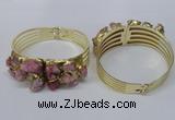 CGB824 30*68mm - 30*70mm druzy agate gemstone bangles wholeasale