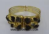 CGB846 30*68mm - 30*70mm druzy agate gemstone bangles wholesale