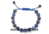 CGB8779 8mm,10mm round sodalite adjustable macrame bracelets