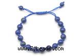 CGB8780 8mm,10mm round lapis lazuli adjustable macrame bracelets