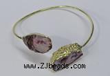 CGB883 13*18mm - 20*25mm freeform druzy agate gemstone bangles