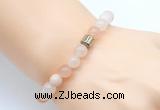 CGB8834 8mm, 10mm pink aventurine & drum hematite power beads bracelets