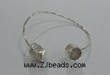 CGB888 12mm - 14*15mm freeform druzy agate gemstone bangles