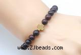 CGB8898 8mm, 10mm brecciated jasper & cross hematite power beads bracelets