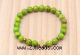 CGB8933 8mm, 10mm green sea sediment jasper, cross & rondelle hematite beaded bracelets