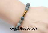 CGB8967 8mm, 10mm African turquoise & rondelle hematite beaded bracelets