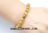 CGB9274 8mm, 10mm golden tiger eye & drum hematite power beads bracelets