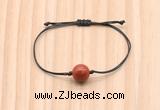 CGB9923 Fashion 12mm red jasper adjustable bracelet jewelry