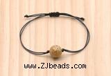 CGB9927 Fashion 12mm picture jasper adjustable bracelet jewelry