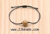 CGB9927 Fashion 12mm picture jasper adjustable bracelet jewelry