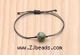 CGB9941 Fashion 12mm African turquoise adjustable bracelet jewelry