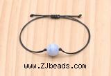 CGB9950 Fashion 12mm blue lace agate adjustable bracelet jewelry