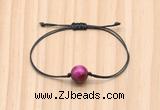 CGB9971 Fashion 12mm red tiger eye adjustable bracelet jewelry