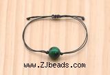 CGB9972 Fashion 12mm green tiger eye adjustable bracelet jewelry