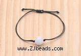 CGB9987 Fashion 12mm white moonstone adjustable bracelet jewelry