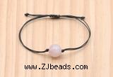 CGB9991 Fashion 12mm rose quartz adjustable bracelet jewelry