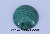 CGC15 20pcs 4mm flat round natural malachite gemstone cabochons