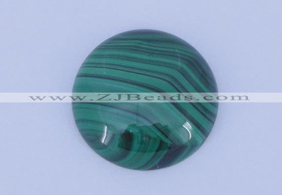 CGC15 20pcs 4mm flat round natural malachite gemstone cabochons