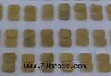 CGC203 10*14mm rectangle druzy quartz cabochons wholesale