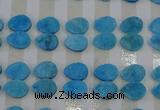 CGC250 13*18mm flat teardrop druzy quartz cabochons wholesale