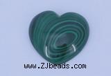 CGC34 5pcs 15*15mm heart natural malachite gemstone cabochons