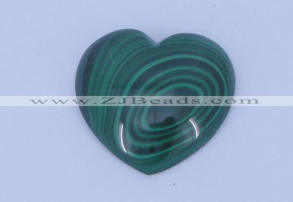 CGC34 5pcs 15*15mm heart natural malachite gemstone cabochons