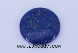 CGC50 6*28mm flat round natural lapis lazuli gemstone cabochons