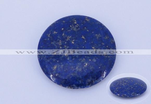 CGC50 6*28mm flat round natural lapis lazuli gemstone cabochons