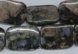 CGE03 15.5 inches 18*25mm rectangle glaucophane gemstone beads