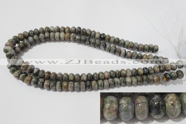 CGE110 15.5 inches 6*10mm rondelle glaucophane gemstone beads